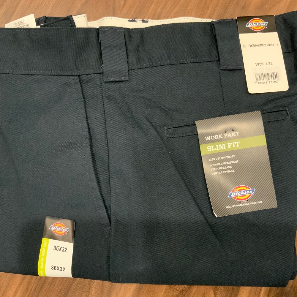 Dickies 872 (Euro spec) slim taper 36 x 32 Navy blue
